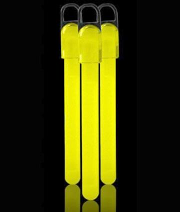 Yellow glow sticks